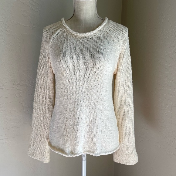 Elan Knit Crewneck Sweater with Open Back‎ Size: M - Picture 1 of 5